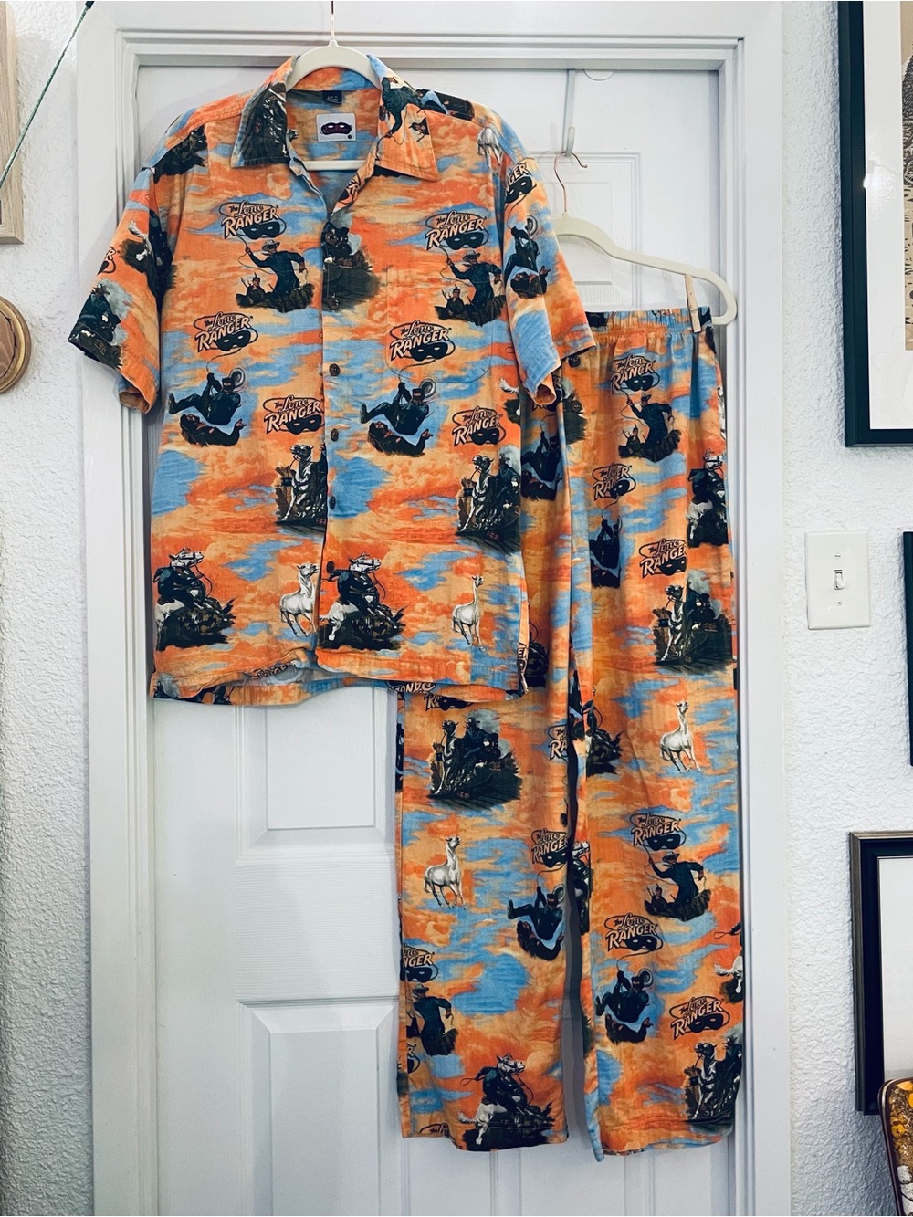 RARE - Matching Set - like new Lone Ranger PJs - Size M